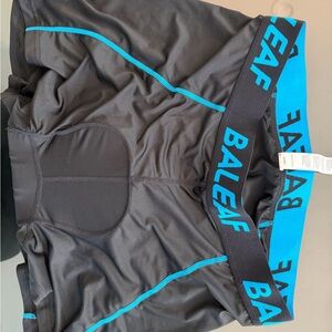 Baleaf padded Bicycle Bib Black with Blue Trim